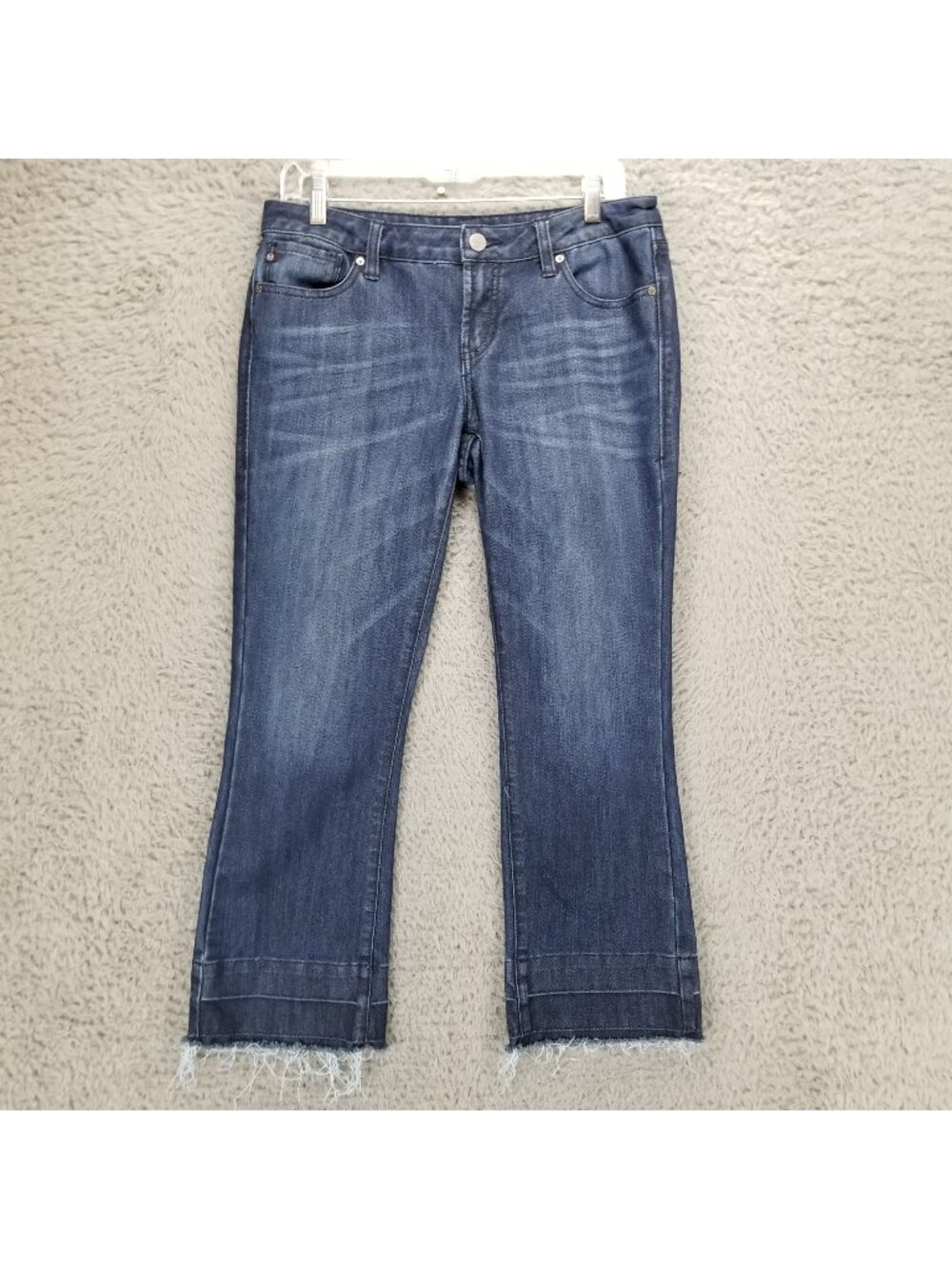 Dear John Jeans Womens 32 Blue Stretch Denim Cropped Bootcut